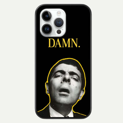 Mr Bean Damn Glass Case For iPhone 14 Pro by Custom World