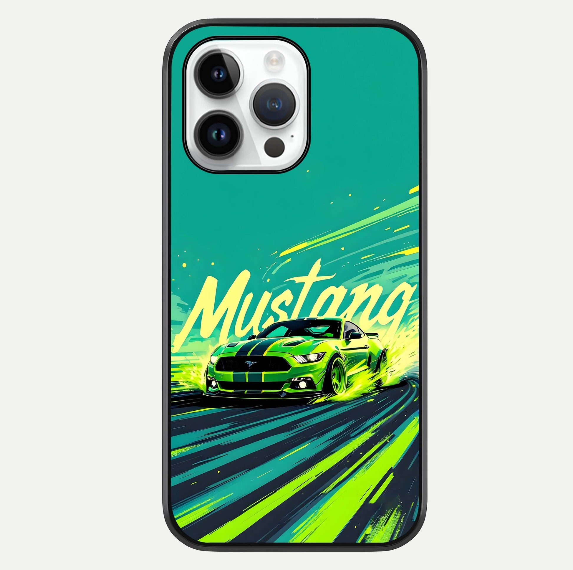 Mustang Bang Glass Case For iPhone 14 Pro by Custom World