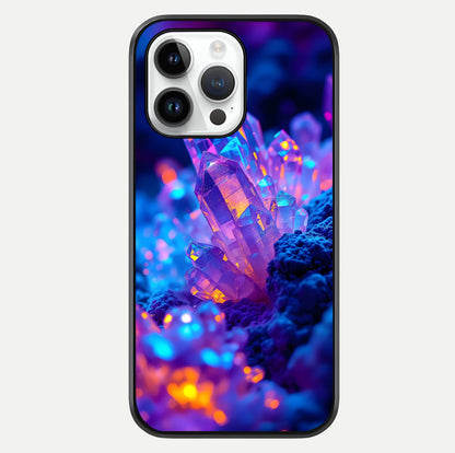 Neon Aura Shards Glass Case For iPhone 14 Pro by Custom World