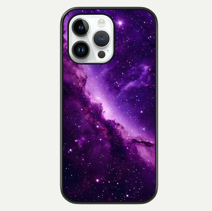 Purple Shade Sky Glass Case For iPhone 14 Pro by Custom World
