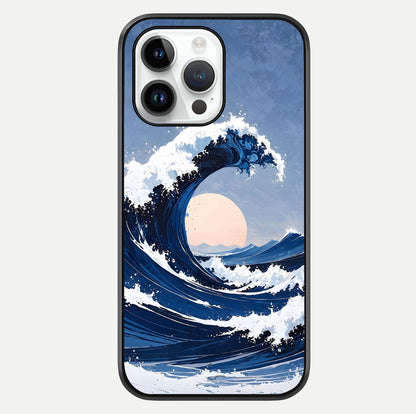 Rising Tide Power Glass Case For iPhone 14 Pro by Custom World