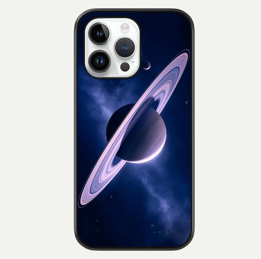 Saturn Ring Mystique Glass Case For iPhone 14 Pro by Custom World