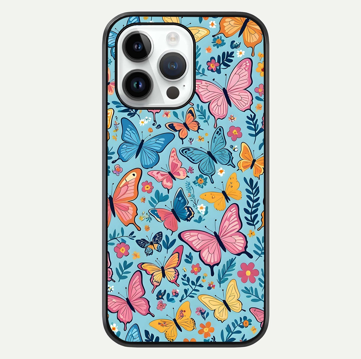 Spring Wing Garden Glass Case For iPhone 14 Pro by Custom World
