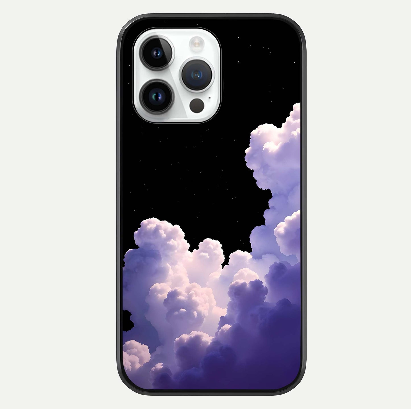 Starlit Night Whispers Glass Case For iPhone 14 Pro by Custom World