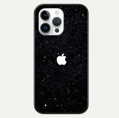 Starry Apple Galaxy Glass Case For iPhone 14 Pro by Custom World