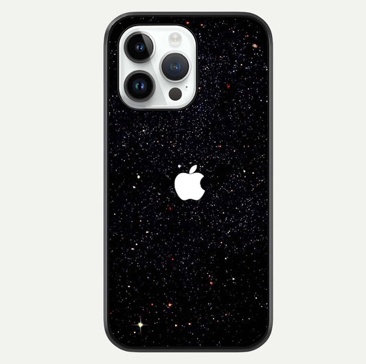 Starry Apple Galaxy Glass Case For iPhone 14 Pro by Custom World