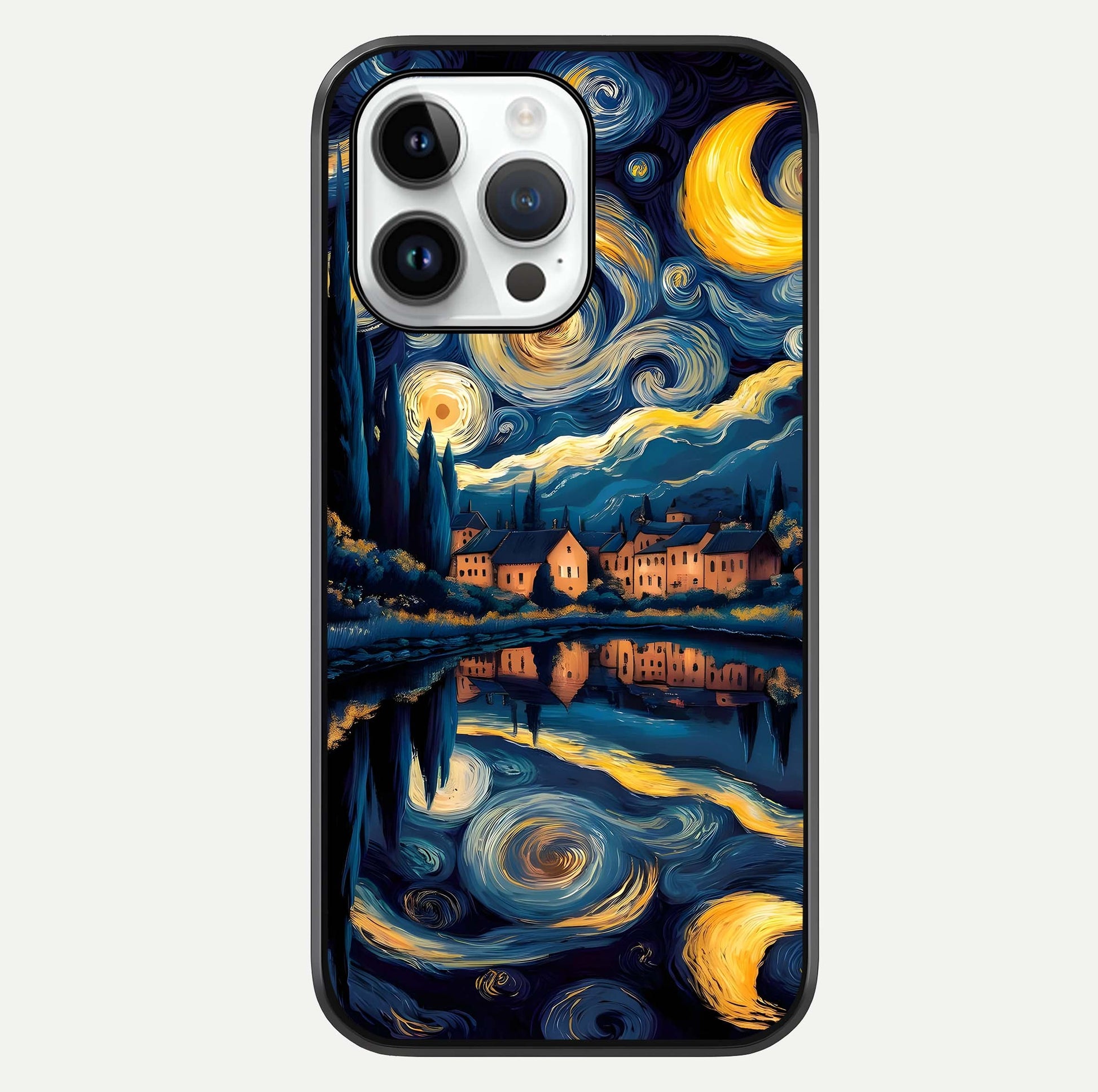 Starry Sky Serenity Glass Case For iPhone 14 Pro by Custom World