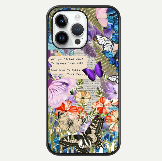 Storm Path Bloom Glass Case For iPhone 14 Pro by Custom World