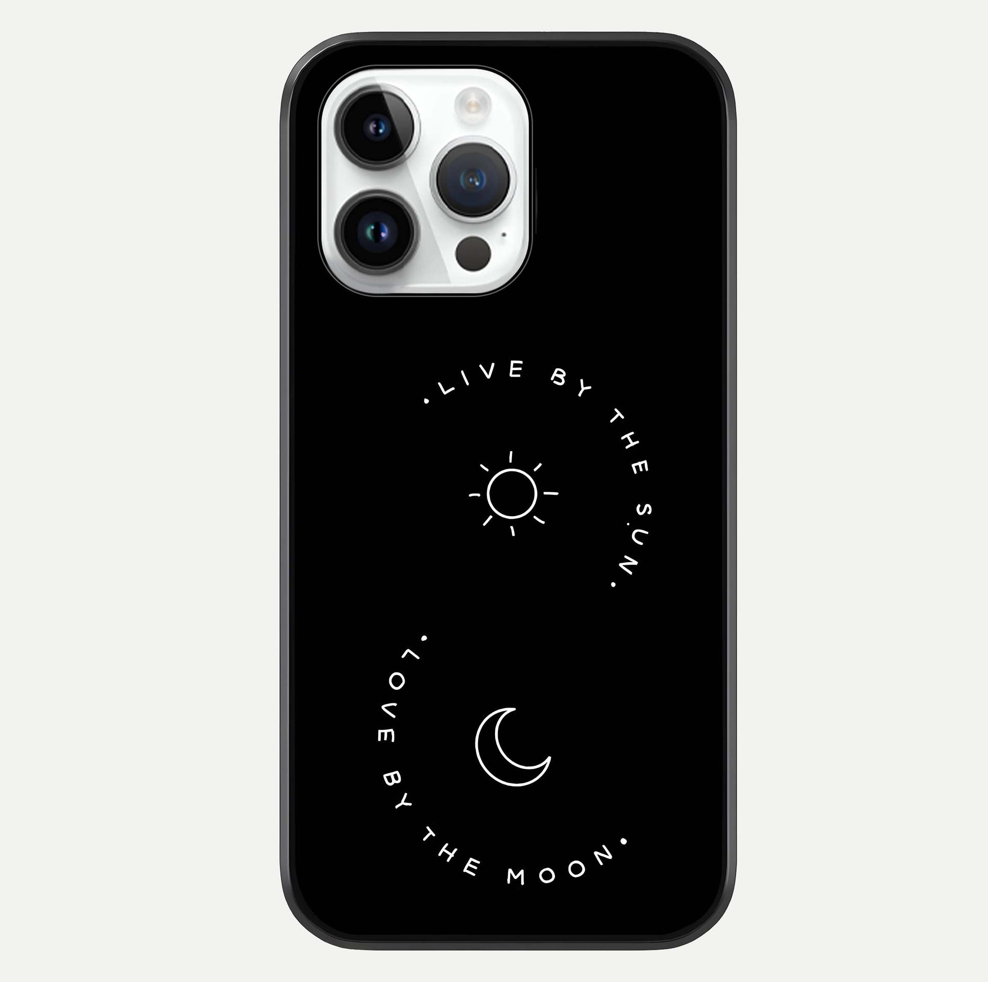 Sun Moon Balance Glass Case For iPhone 14 Pro by Custom World