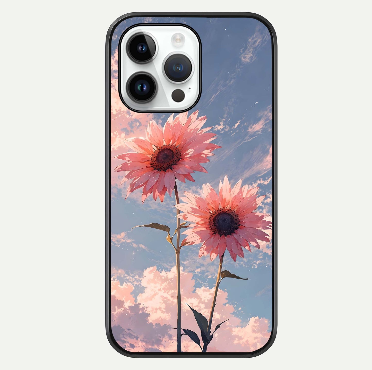 Sunlit Daisy Glow Glass Case For iPhone 14 Pro by Custom World
