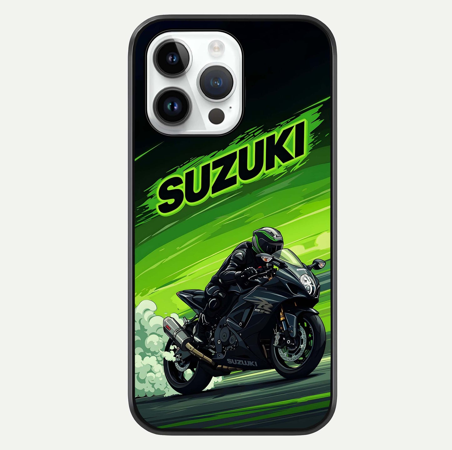 Suzuki Speed Beast Glass Case For iPhone 14 Pro by Custom World