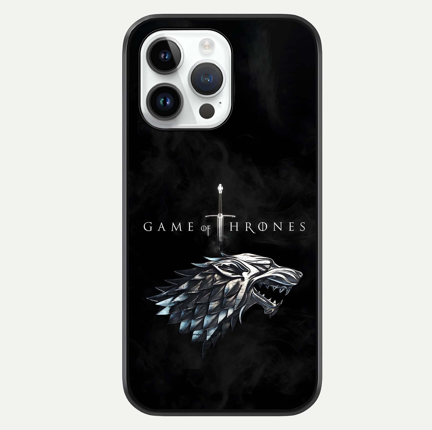 Throne Wolf Legacy Glass Case For iPhone 14 Pro by Custom World