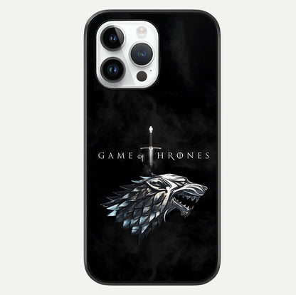 Throne Wolf Legacy Glass Case For iPhone 14 Pro by Custom World