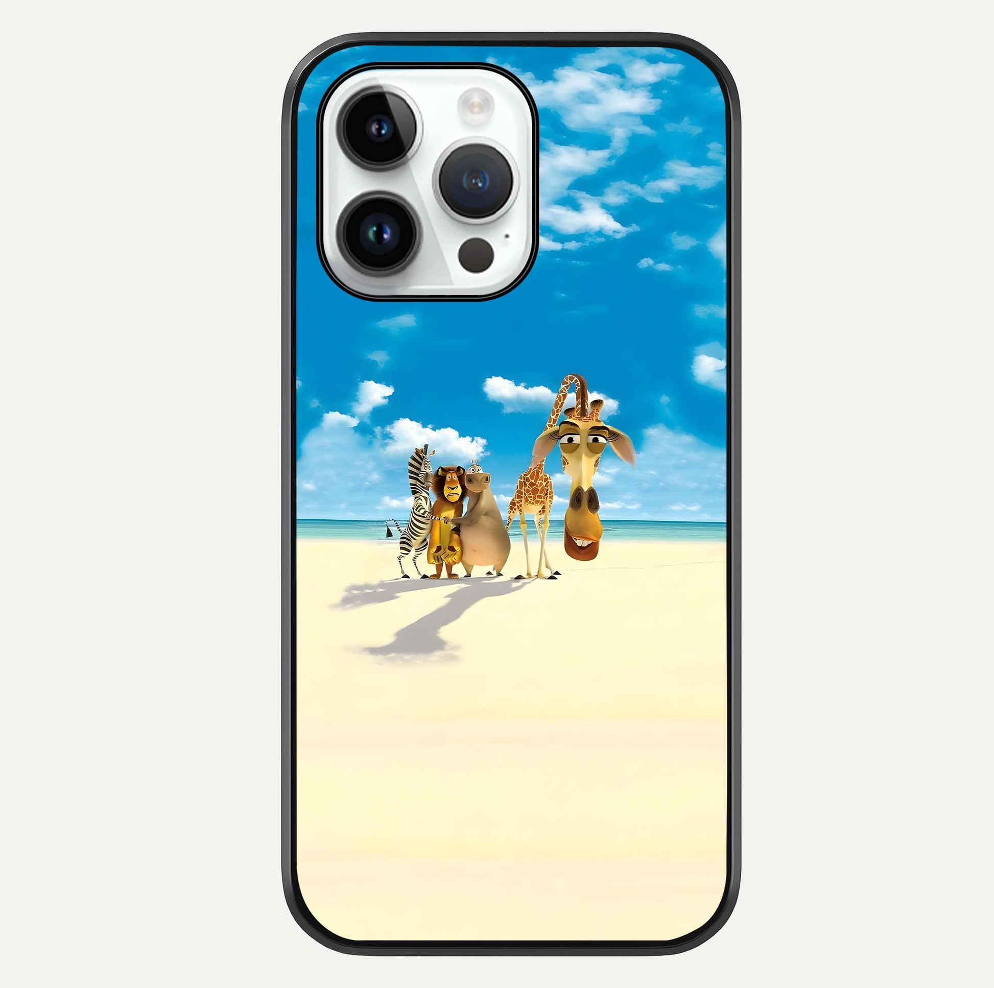 Tropical Fun Squad Glass Case For iPhone 14 Pro by Custom World