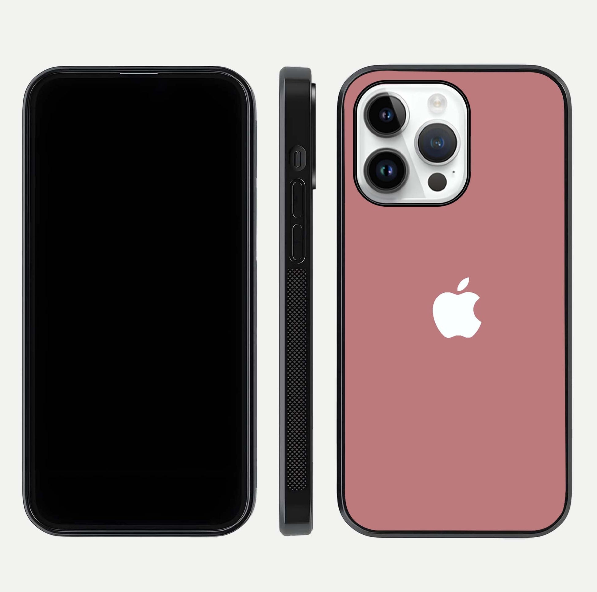 Apple Harmony Glass Case for iPhone 16 Pro front and back mockup showing harmony pattern and clean edge design
