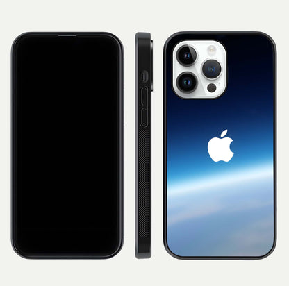 Minimal Apple Sky Glass Case for iPhone 14 Pro front & back layout with clean tone and minimal finish