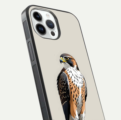 Clever Eagle Glass Case for iPhone 14 Pro close-up highlighting eagle detail and HD reflection