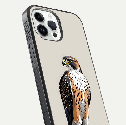 Clever Eagle Glass Case for iPhone 14 Pro close-up highlighting eagle detail and HD reflection
