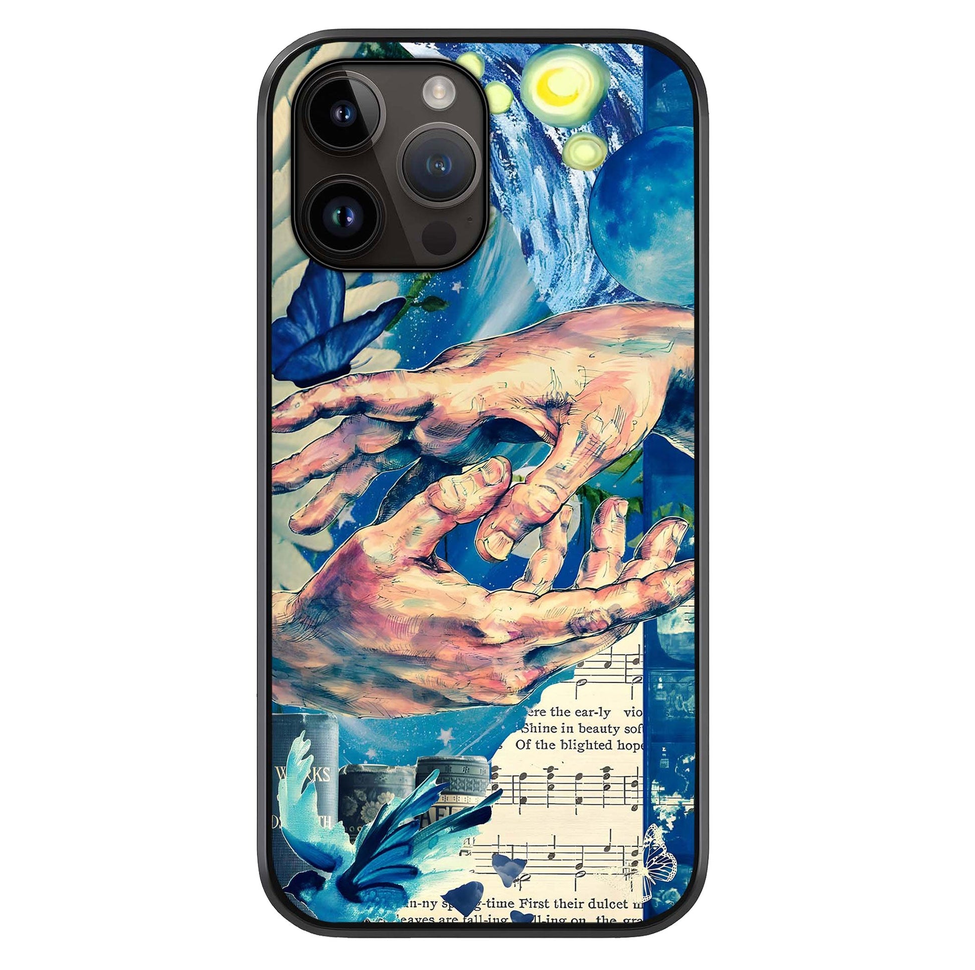 Aesthetic Divider Glass Case For iPhone 16 Pro by Custom World