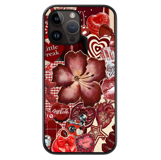 Aesthetic Little Freak Glass Case For iPhone 16 Pro by Custom World