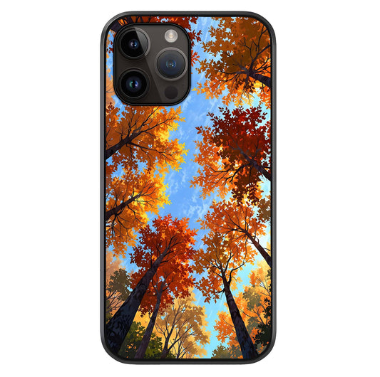Autumn Sky Rise Glass Case For iPhone 16 Pro by Custom World