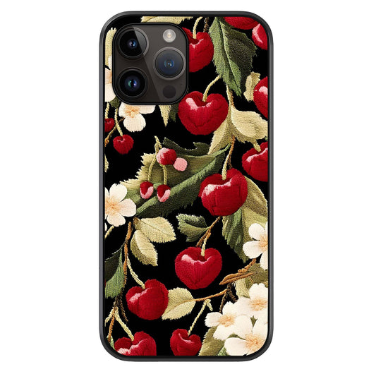 Bloom Thread Art Glass Case For iPhone 16 Pro by Custom World