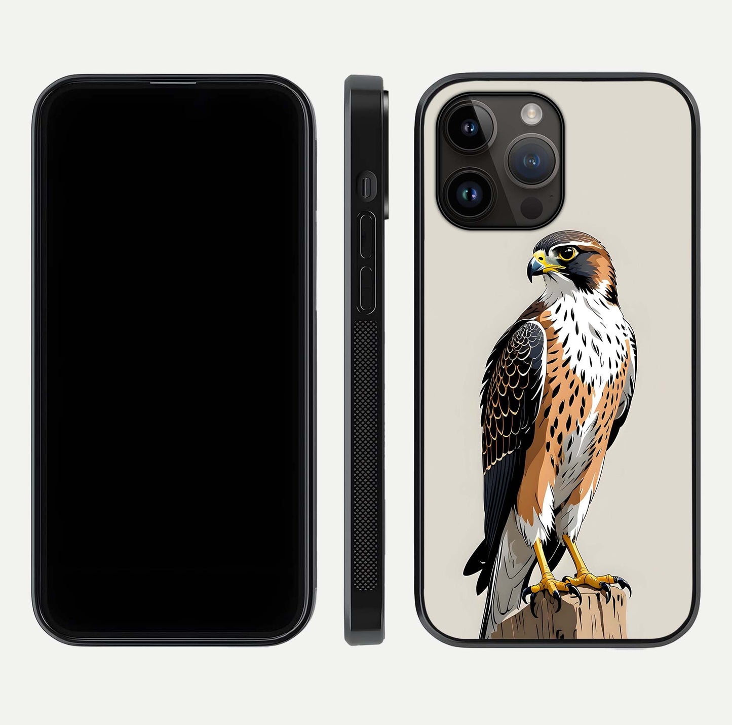 Clever Eagle Glass Case for iPhone 14 Pro Max dual-view layout showing design symmetry and smooth finish