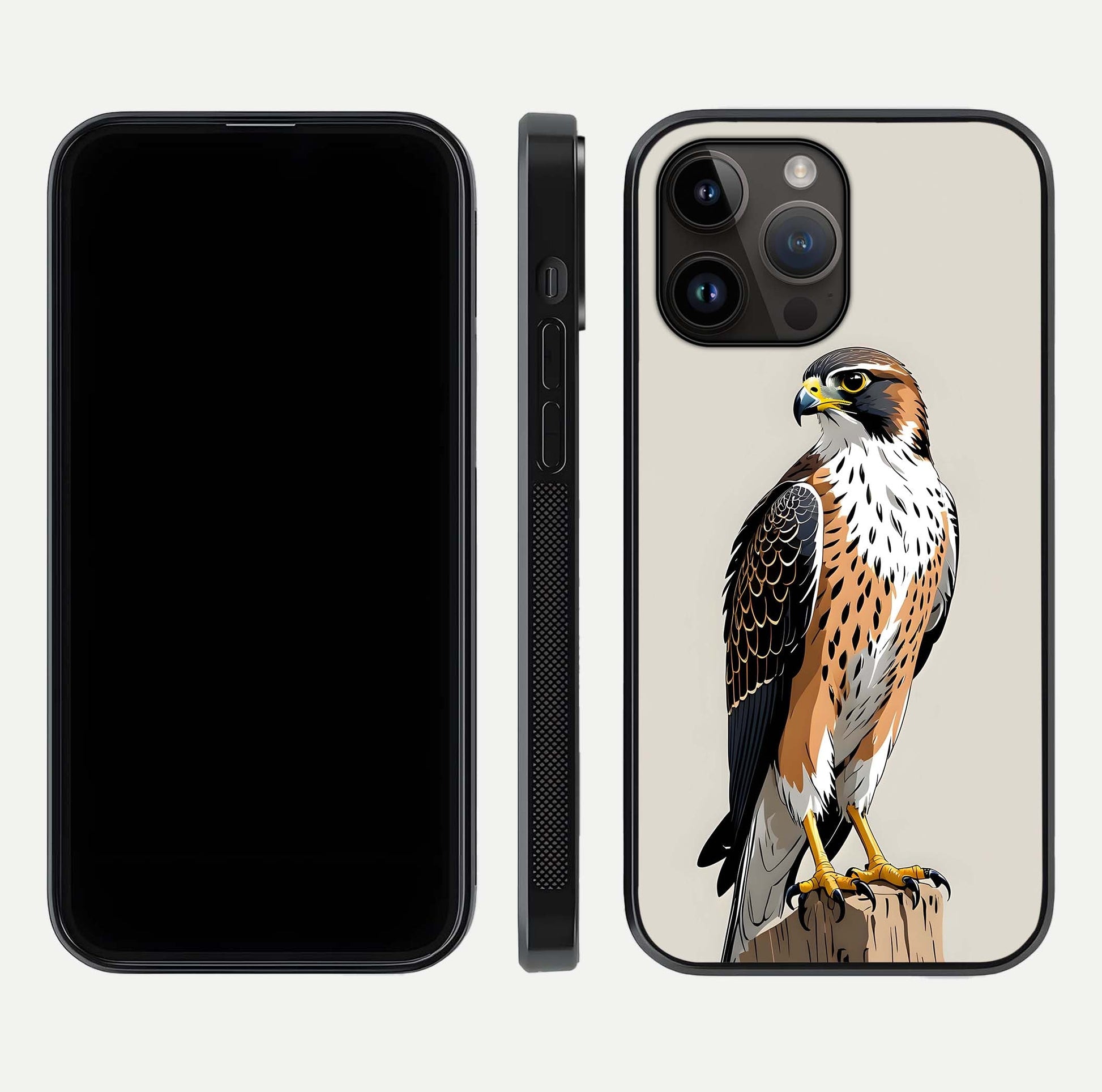 Clever Eagle Glass Case for iPhone 14 Pro Max dual-view layout showing design symmetry and smooth finish