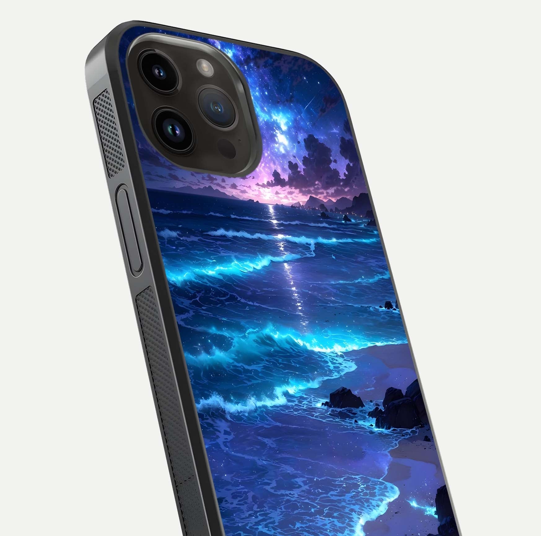 Classic Damn Look Glass Case for iPhone 14 Pro Max close-up highlighting quote text and reflection shine