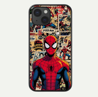 Aesthetic Spider Glass Case For iPhone 15 by Custom World