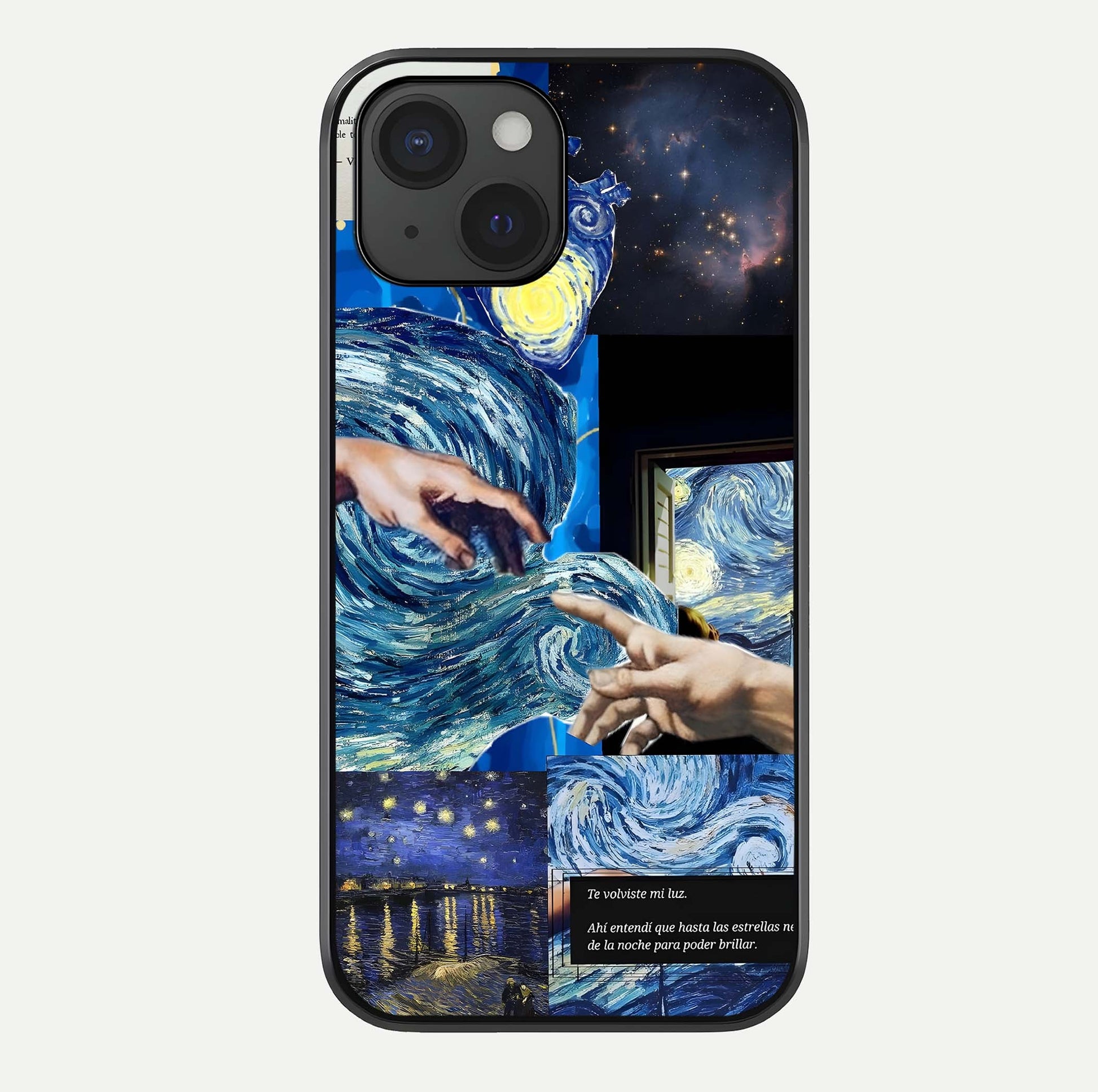 Aesthetic Vando Hands Glass Case For iPhone 15 by Custom World