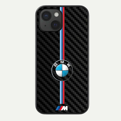 BMW Pattern Glass Case For iPhone 15 by Custom World