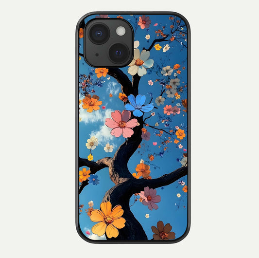 Blossom Dream Sky Glass Case For iPhone 15 by Custom World