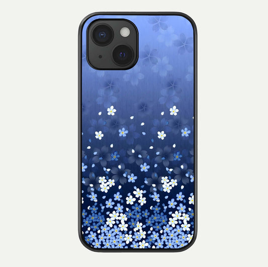 Blue Starry Glass Case For iPhone 15 by Custom World