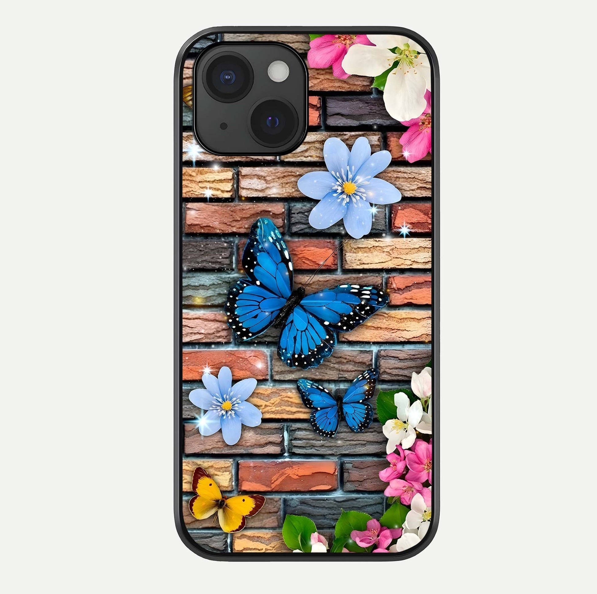 Brick Bloom Flight Glass Case For iPhone 15 by Custom World