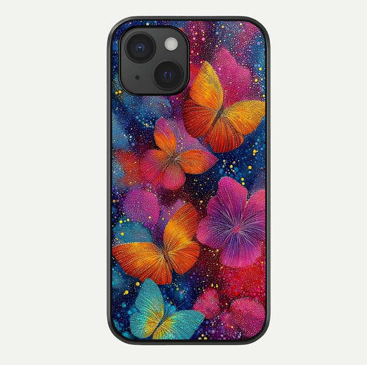 Butterfly Dream Mist Glass Case For iPhone 15 by Custom World