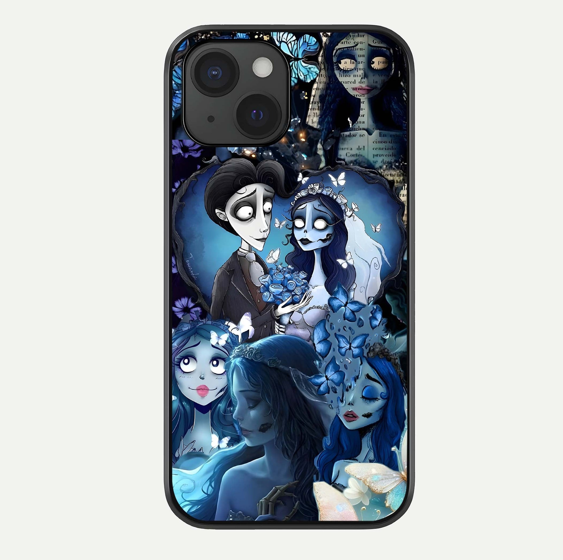 Butterfly Ghost Soul Glass Case For iPhone 15 by Custom World