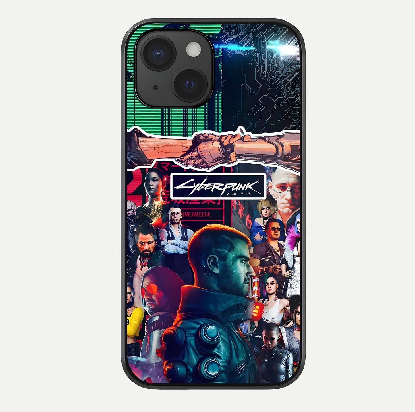 CYBERPUNK Legacy Glass Case For iPhone 15 by Custom World