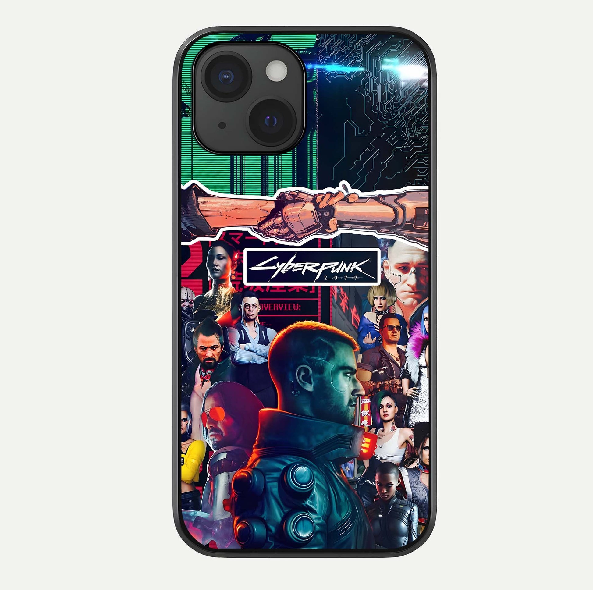 CYBERPUNK Legacy Glass Case For iPhone 15 by Custom World