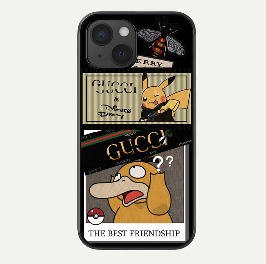 Cartoon Brand Play Mashup Glass Case For iPhone 15 by Custom World
