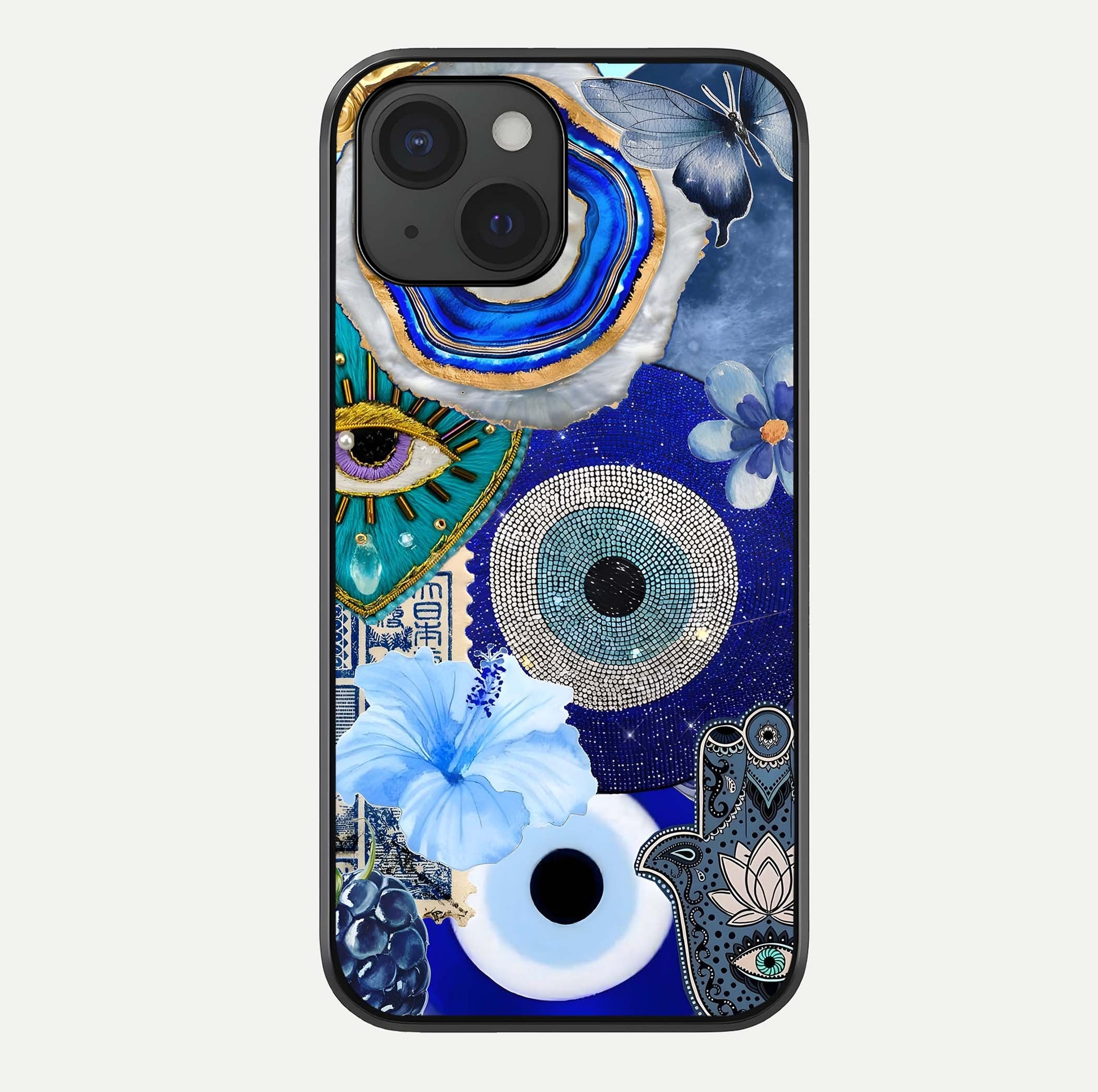 Celestial Celestial Blue Vision Glass Case For iPhone 15 by Custom World