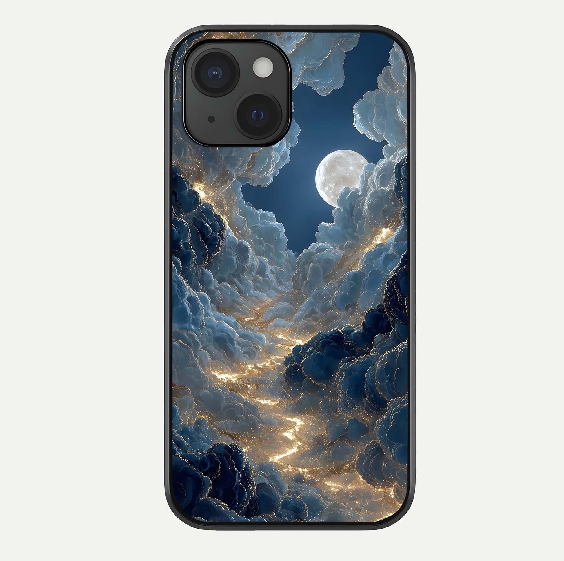 Celestial Cloud Road Glass Case For iPhone 15 by Custom World