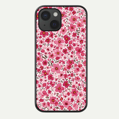 Cherry Blossom Charm Glass Case For iPhone 15 by Custom World