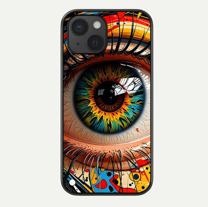 Colorful Eye Glass Case For iPhone 15 by Custom World
