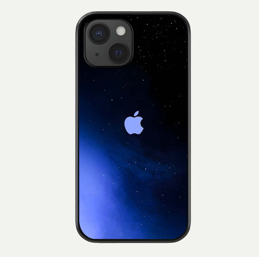 Cosmic Blue Apple Glass Case For iPhone 15 by Custom World