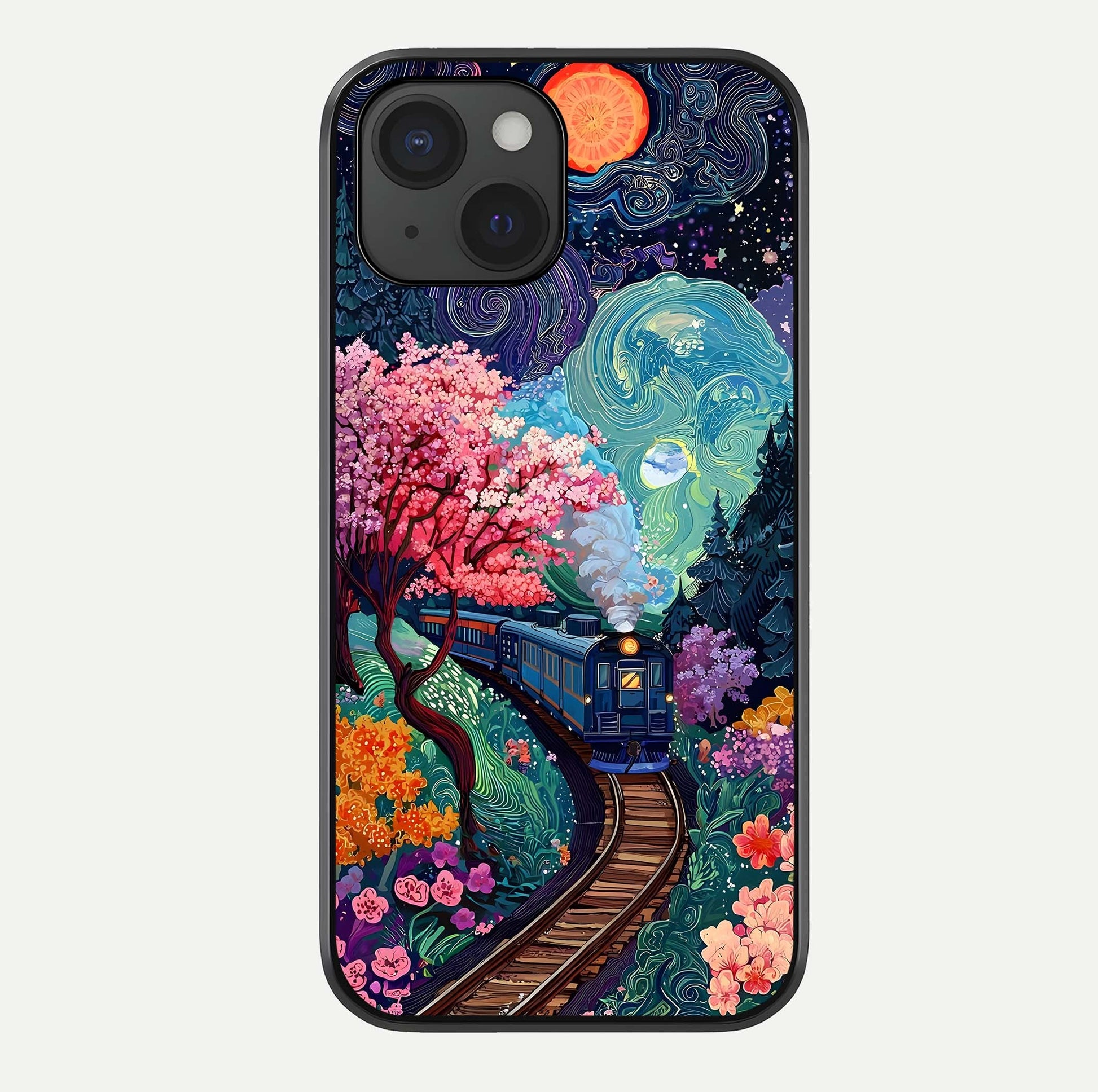Digital Art Glass Case For iPhone 15 by Custom World