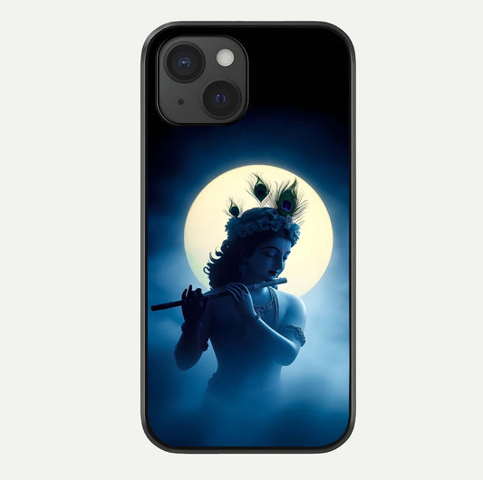 Divine Moon Flute Glass Case For iPhone 15 by Custom World