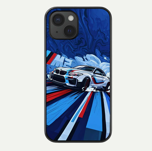 Drift Power Rush Glass Case For iPhone 15 by Custom World
