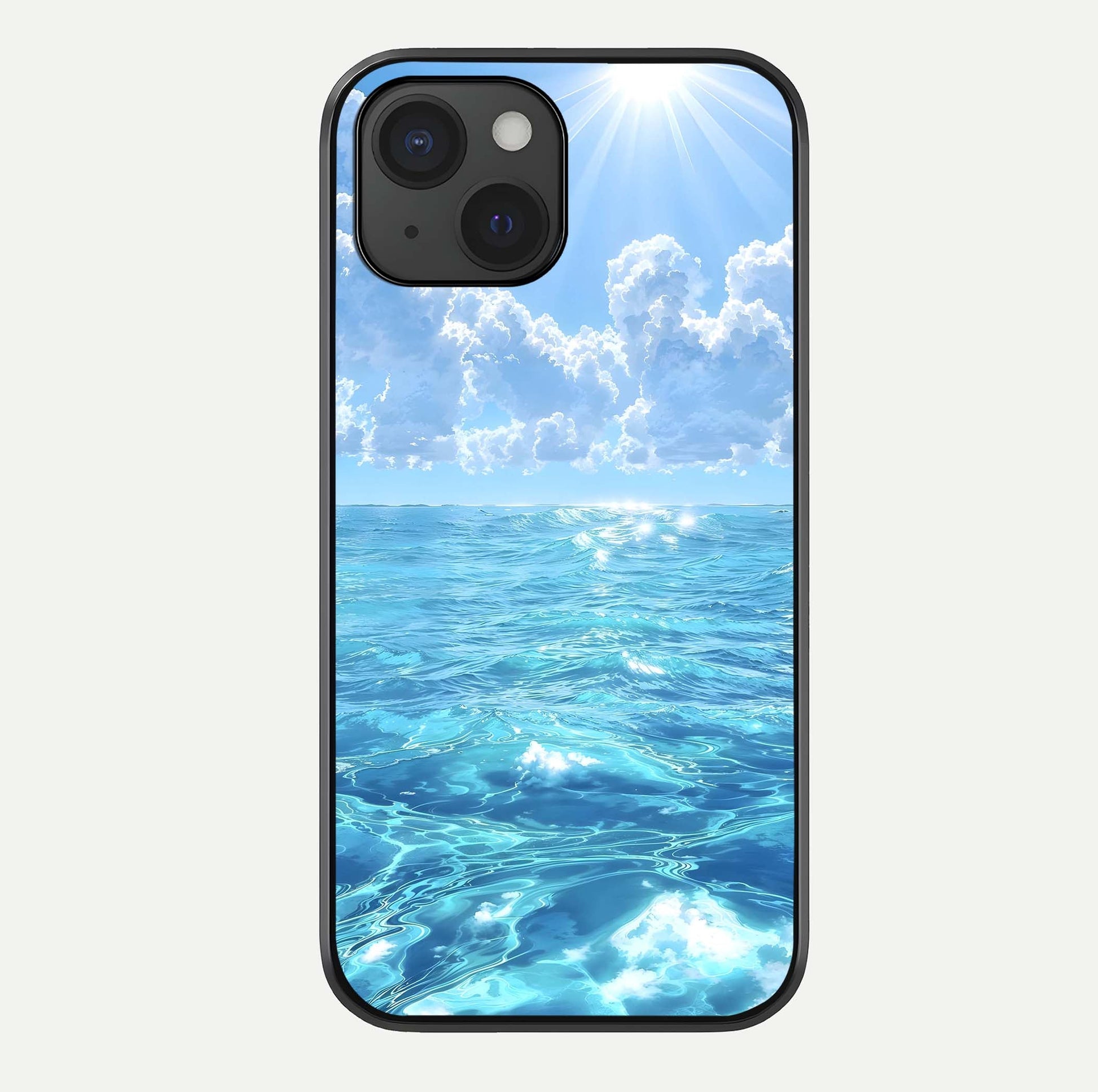 Endless Ocean Horizon Glass Case For iPhone 15 by Custom World