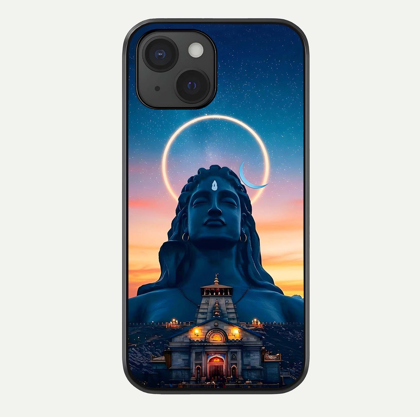 Eternal Shiva Aura Glass Case For iPhone 15 by Custom World